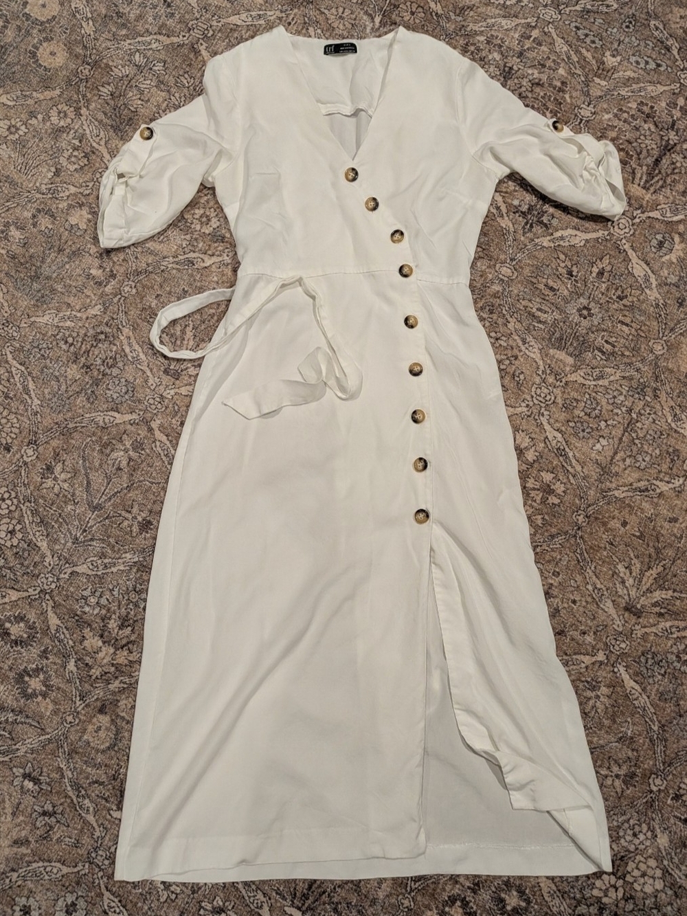 Sophisticated And Elegant Feel ZARA White Women’s Dress TRF Collection